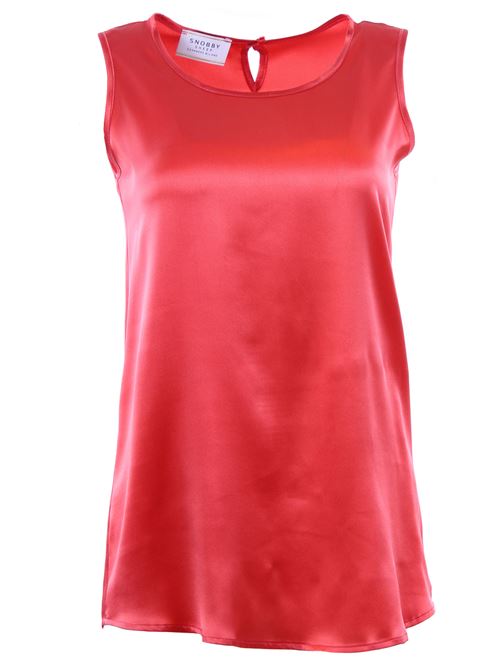 Canotta girocollo in seta SNOBBY SHEEP | 38310CORALLO